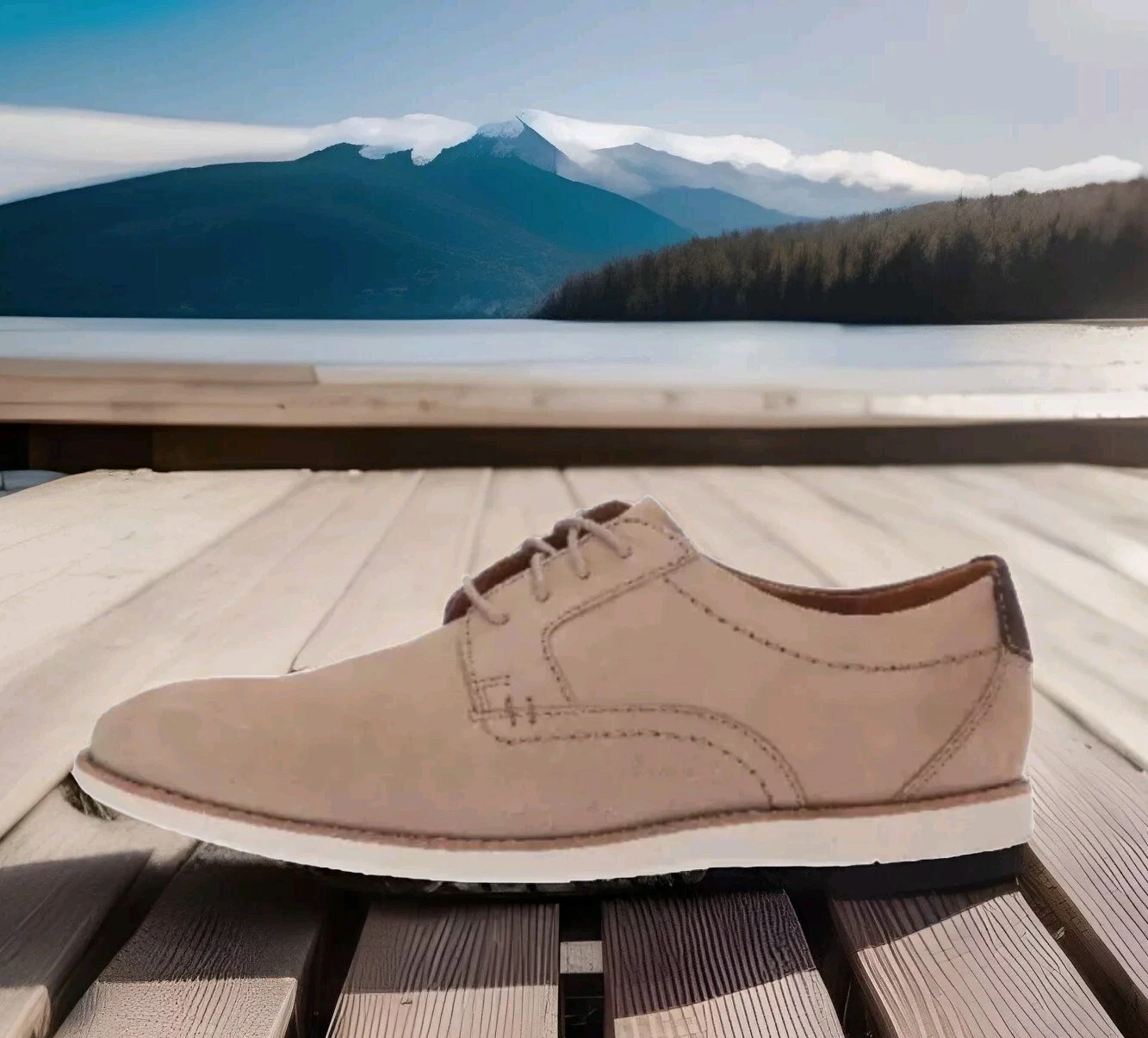 NUOVE scarpe Oxford Clarks taglia 7 5 G Fit 41 5 RAHARTO PLAIN comode SAND NUBUCK