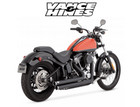 Vance & Hines Big Shot Staggered Black Exhaust For 86 17 Harley Davidson Softail