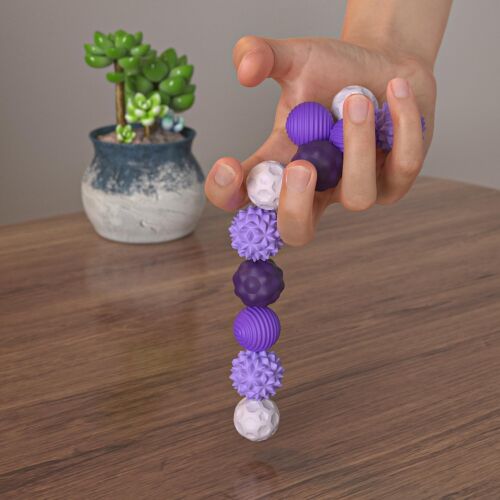 Magnetic Attraction Stress 8 Balls with Silicone Shell and Storage Box - Picture 11 of 14