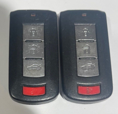 Mitsubishi Smart Keyfobs 4 Buttons Trunk Lot of 2 OEM OUC644N-KEY-N