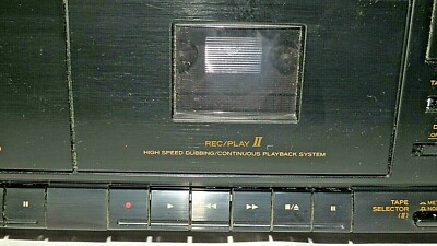 Rare TEAC W-410 Dual Auto Reverse Cassette Deck, Plays OK, Selling