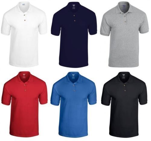 gildan black polo shirt