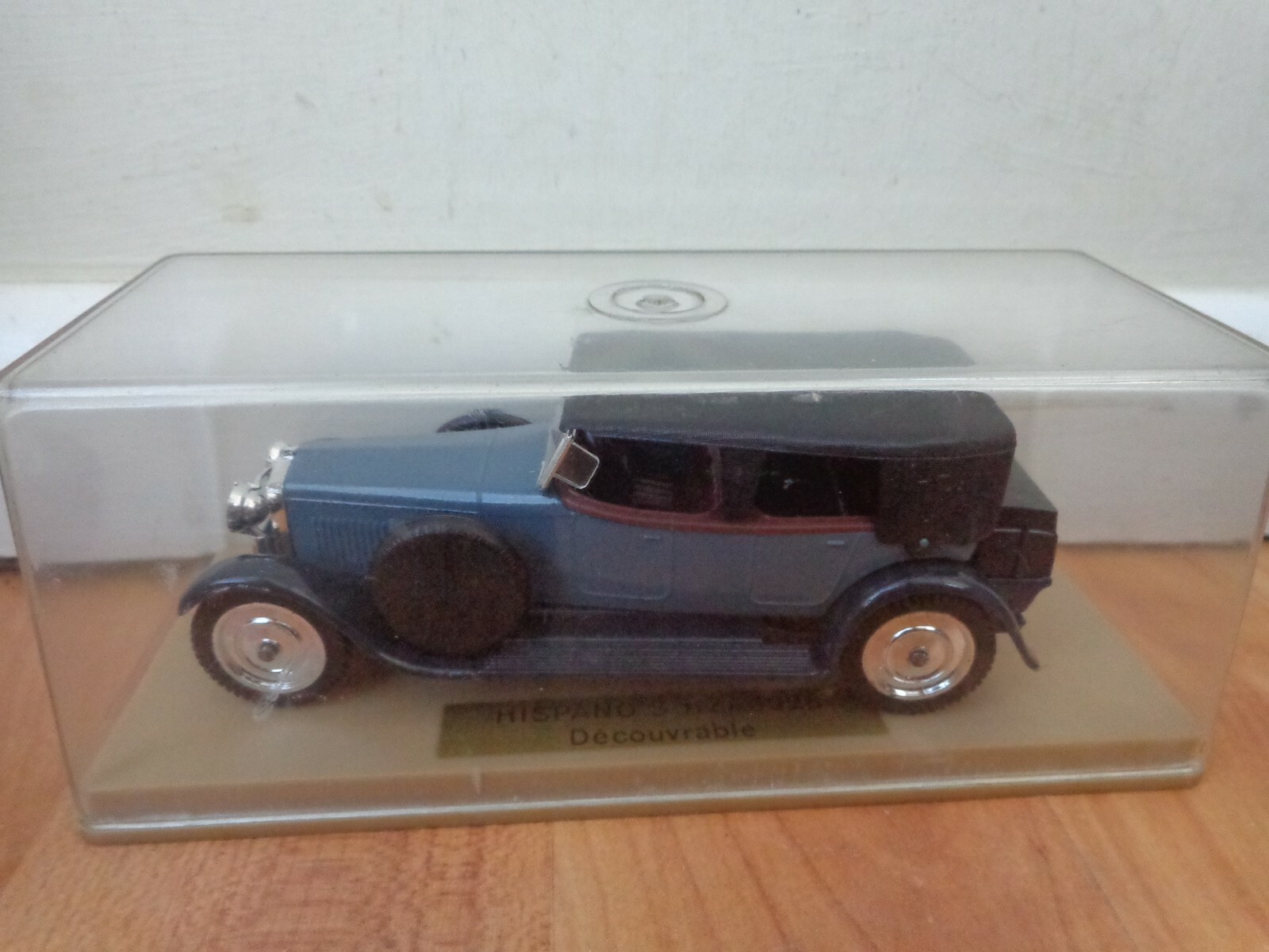 1/43 SOLIDO AGE D'OR - CLASSIC 1926 HISPANO SUIZA DECOUVRABLE BLUE DIECAST CAR