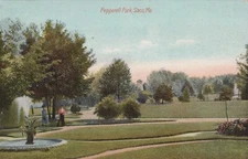Pepperell Park Saco Maine Posted Divided Back Vintage Postcard