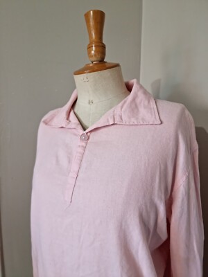 Gr.TRAXX: TOLLES JUMPSHIRT 55% LEINEN ROSA