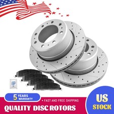 Rear Drilled Disc Brake Rotors Ceramic Pads For Dodge Ram 1500 2500 3500 Rear Drilled Disc Brake Rotors Ceramic Pads For Dodge Ram 1500 2500 3500