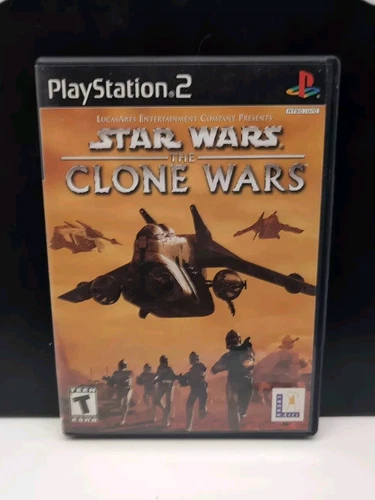 Star Wars: The Clone Wars 2002 PS2 Complete W/Manual CIB VG