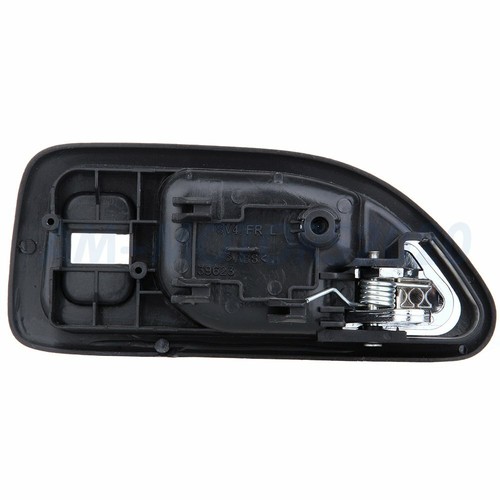 Set of 4 Door Handles RH LH Front Rear Black for 94-97 Honda Accord Chrome Inner - Picture 8 of 11