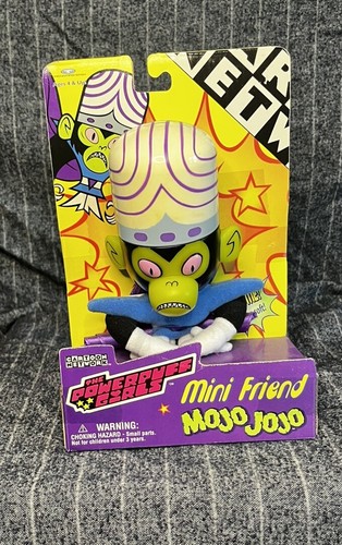 Vintage MIP Powerpuff Girls Mojo Jojo Mini Friend Figure Toy 1999