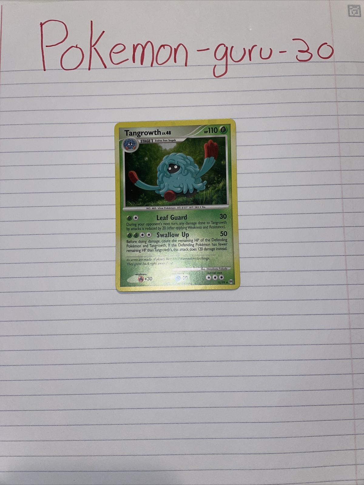 Tangrowth - 10/99 - Holo Rare - Platinum Arceus - Pokemon Card