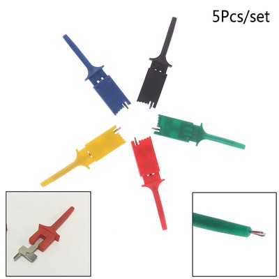 5Pcs/set Meter Tester Leads Test Probe Hook For SMD IC Test Cilps SMD IC HooR TA