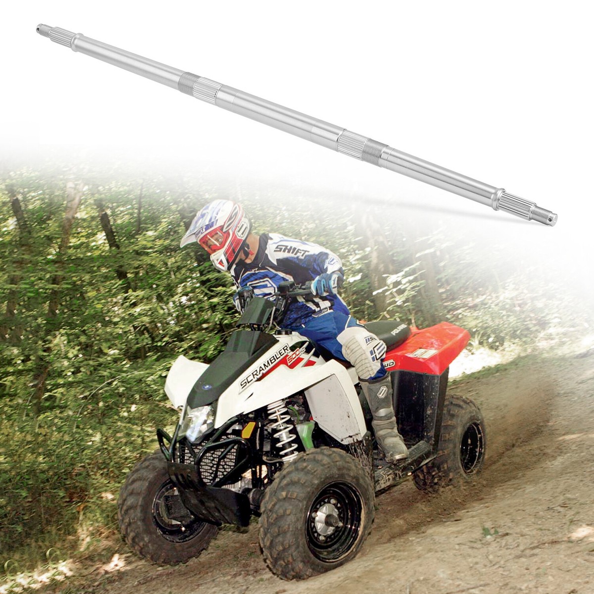 Cyleto Bremsbeläge Vorne & Hinten Für Polaris 500 Magnum 4x4 / Scrambler 2x4 – Semi-Metallic