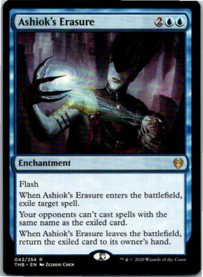 Ashiok's Erasure Magic The Gathering Theros Beyond Death Mint X1