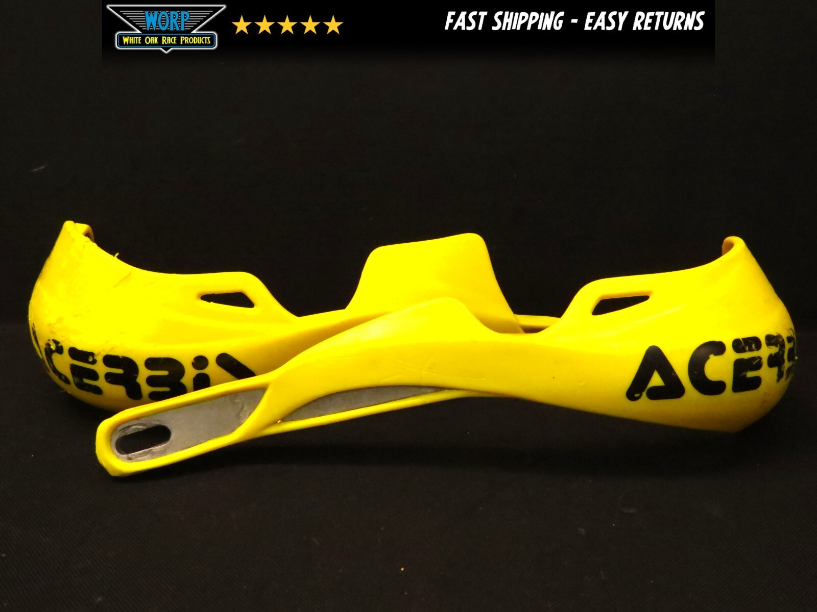 Acerbis Handguards Dirt Bike Off Road YELLOW BLK ATV HAND BARK GUARDS