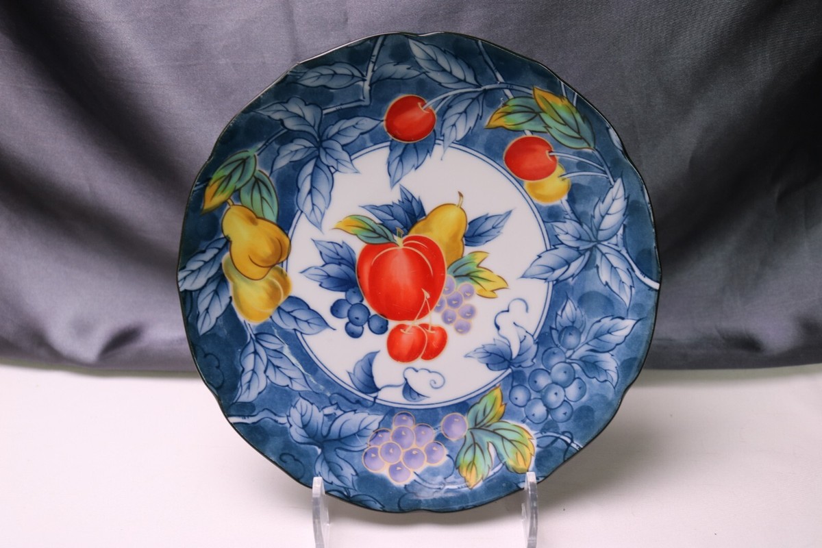 Williams Sonoma Grand Cuisine Blue Red Cherry Yellow Pear 8