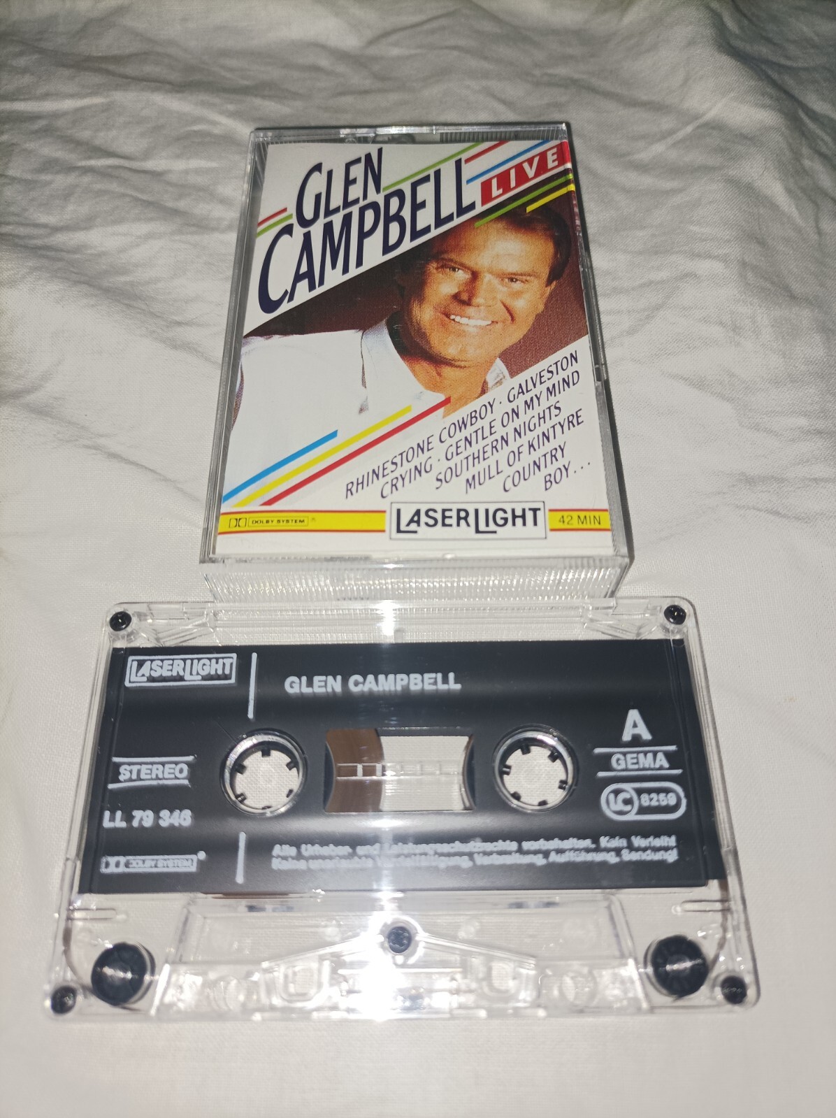 Glen Campbell Live Cassette TESTED