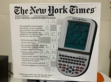 New York Times 500 Electronic Crossword Puzzle Excalibur Handheld w/ Will Shortz