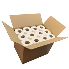 36 Rolls of Plastic Free Eco 3 Ply Luxury  Toilet Roll in A Cardboard Box