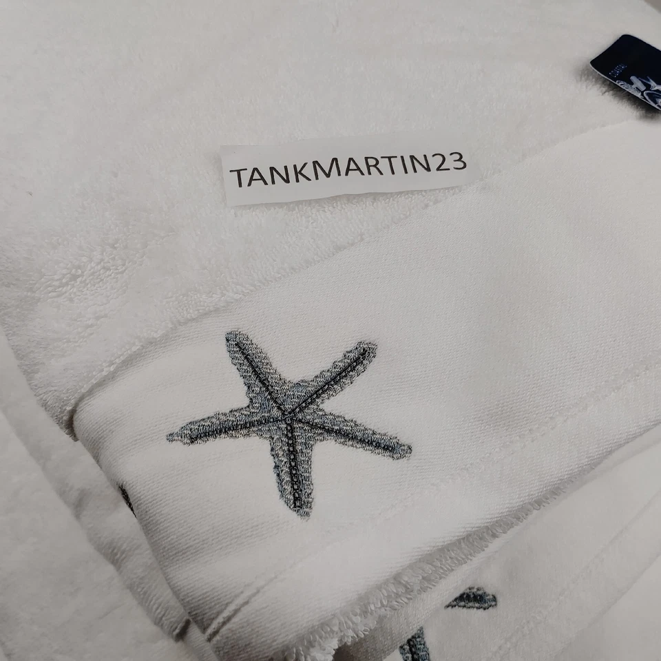 Toallas costeras 12 piezas 4 paños de baño y 2 manos y 6 paños de lavado bordados estrellas de mar playa Foto 2 de 4