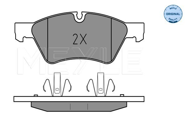 Meyle 025 239 2221 Brake Pad Set, Disc Brake For MERCEDES-BENZ-image