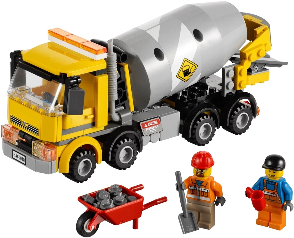 Lego CITY 60018 ~ CEMENT MIXER ~ Retired NISB Rotating Drum Construction - Image 3 of 4