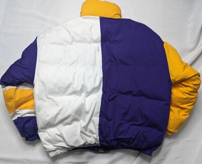 Veste Vintage Minnesota Vikings Starter – Parka NFL, Violette, Taille L, Tampon Brodé