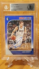 2019-20 NBA Hoops Blue #39 Luka Doncic Auto Beckett Authentic Hard Signed Invest