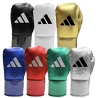 Adidas Adistar 750 Pro Fight Gloves Lace Up Boxing Gloves Metallic Leather Glove