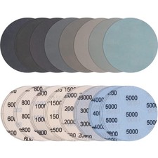 Schleifpapier Set 125mm Klett 24 St&uuml;ck f&uuml;r Holz Metall Polieren