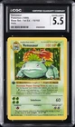 1999 POKEMON BASE SET 1ST EDITION HOLO #15 VENUSAUR CGC 5.5