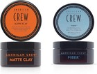 American Crew 2-Piece Styling Set with Fiber & Matte Clay (2 x 85g) Long Lastin