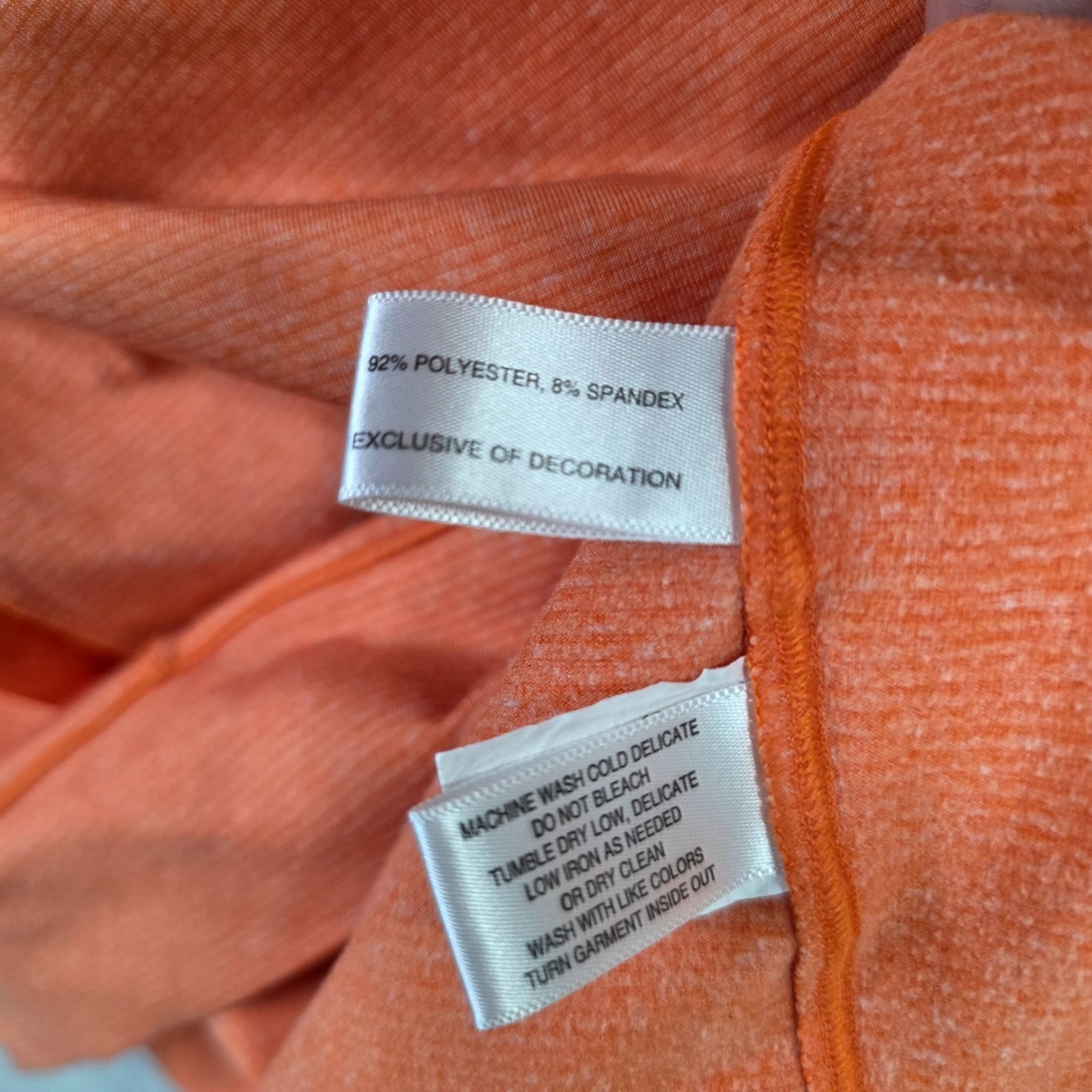 Mens Cutter & Buck Orange Pullover 1/4 Zip Shirt Embroidered Cowboy Size XL