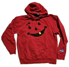 DGK Dirty Ghetto Kids Hoodie Mens MEDIUM Long Sleeve Kool Aid Red Skate Pullover