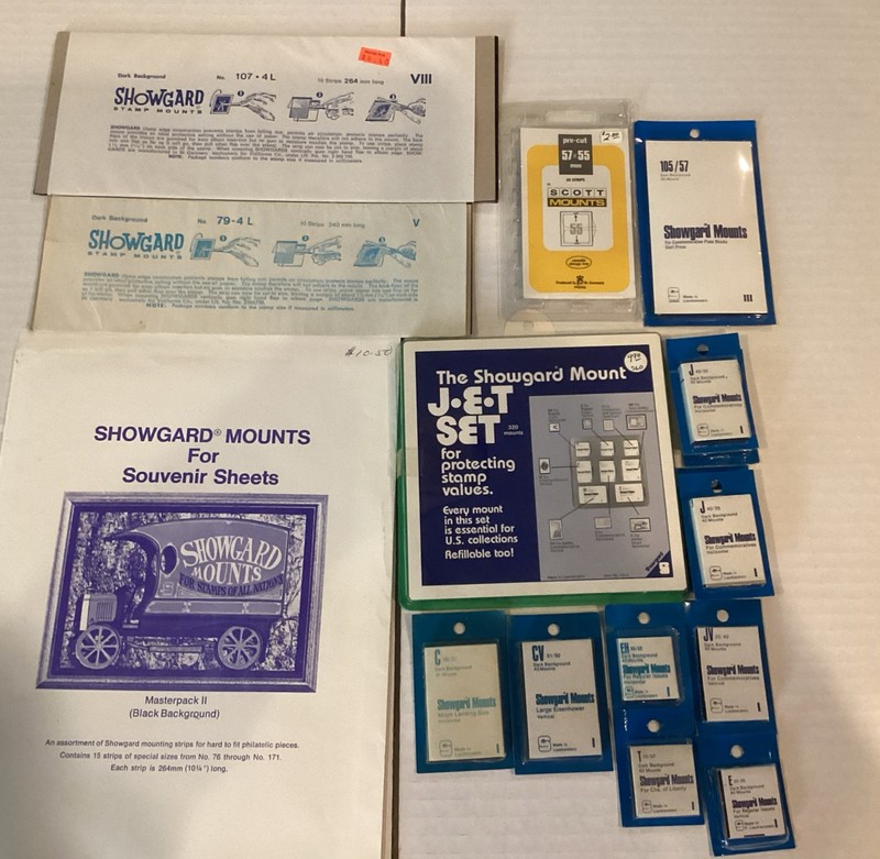 Showgard Mounts Assorted Lot. New Unopened. See Photos for Details