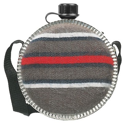 Western Feldflasche mit Filzbezug 0,75 l o. 1,9 l Wasserflasche Trinkflasche