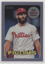 2018 Heritage High Number Hot Box Chrome Purple Refractor Jake Arrieta 02ux