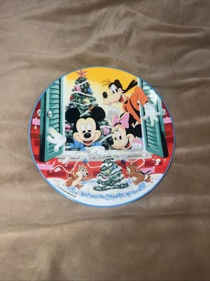 Walt Disney Tree For Two Collector Plate Schmid 1986 Mickey LE 4414/20000 COA