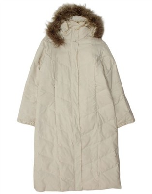 Conte of Florence Damen wattierter Mantel mit Kapuze IT 44 Medium Off White BX01