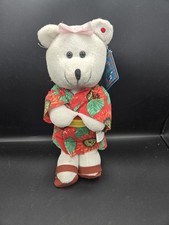 JAPANESE TEDDY BEAR plush doll NWT kimono geta Japan toy NWT stuffed animal