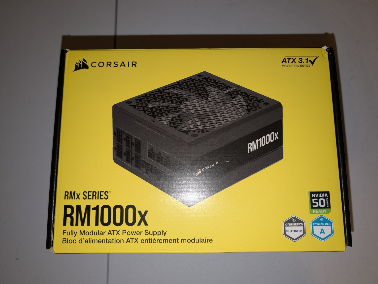 Corsair RM1000x 1000W ATX 3.1 Fully Modular Power Supply CP-9020271-NA Open Box image 3