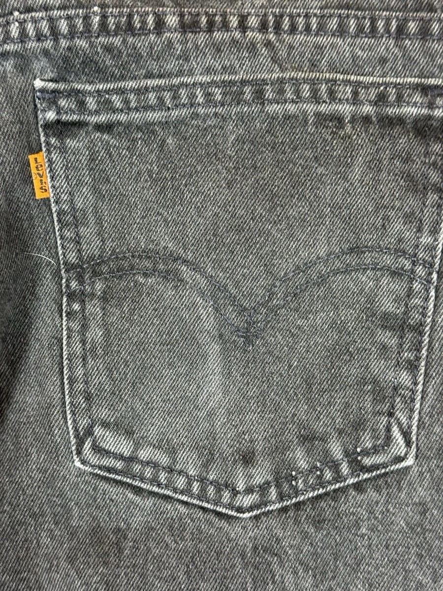 Vintage 90s Levis 505 Jeans Mens Black Orange Tab USA Made Fits