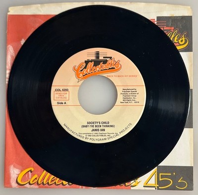 Janis Ian / Society's Child (Baby I've Been Thinking) / Vinyl 45 / NM+