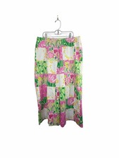 Lilly Pulitzer Patchwork Floral Print Capri Pants Size 6 Vintage