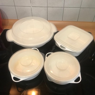 Mikrowellengeschirr Set Pyrex Vitri Hergestellt in Deutschland