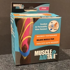 Muscle Aid Tape • Color: PINK • 2 INCHES x 16.4 FEET • Water Resistant 💦🚫