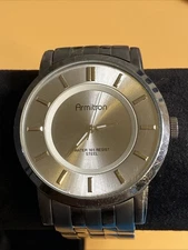 Armitron Men's Watch 20/4962DS Quartz Silver Tone 42mm New Battery