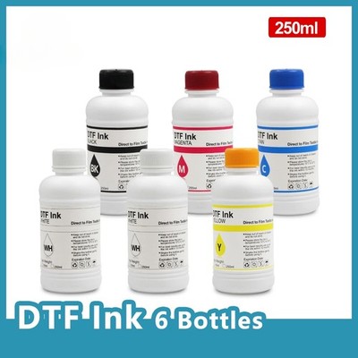 250ML*6 DTF Ink Transfer Ink For Eps DX5 DX6 DX7 XP600 i3200 PrintHead