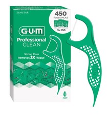 GUM Professional Clean Floss Picks 150 Count 3 Pack 450 Total SEALED NEW