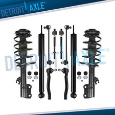 Rear Shocks Front Struts Coil Spring Tierods Sway Bars for 2014-16 Nissan Sentra