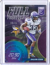2021 Panini Donruss Elite Full Throttle Purple /75 Dalvin Cook #FT25 Vikings